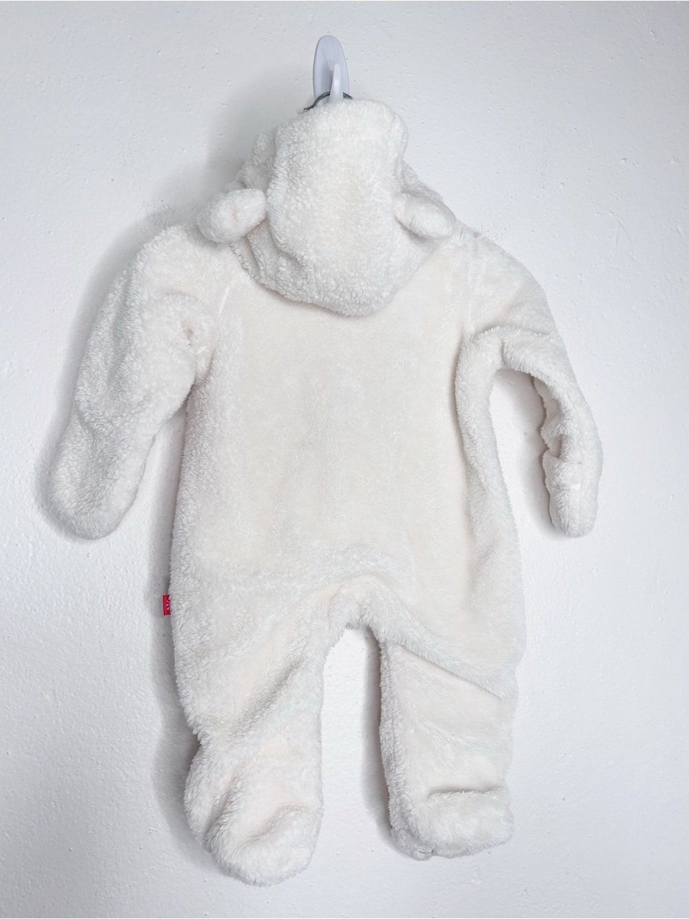 Magnetic Me Minky Pram Hooded Bear Foot Cozy Bunting Size 0-3 EUC